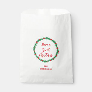 Schöne Weihnachten, Feiertage-Leckerei Geschenktütchen