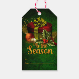 Schöne Weihnachten Gegenwart Grün 'Dies ist die Ja Geschenkanhänger