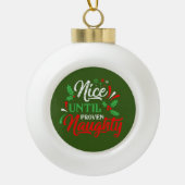 Schöne Weihnachten Keramik Kugel-Ornament (Vorderseite)