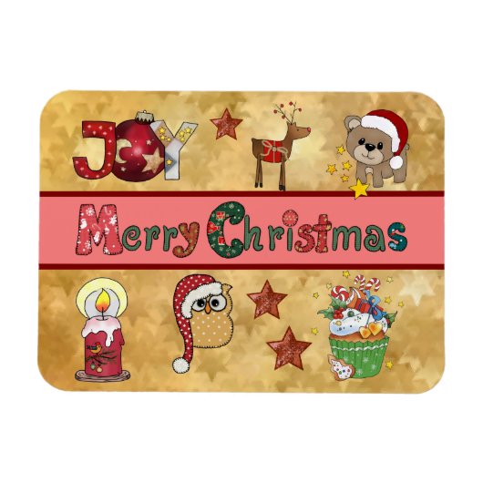 Schöne Weihnachten Magnet (Horizontal)