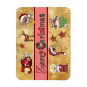 Schöne Weihnachten Magnet (Vertikal)