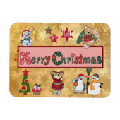 Schöne Weihnachten Magnet (Horizontal)