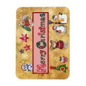 Schöne Weihnachten Magnet (Vertikal)