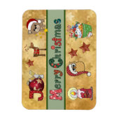 Schöne Weihnachten Magnet (Vertikal)