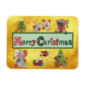 Schöne Weihnachten Magnet (Horizontal)