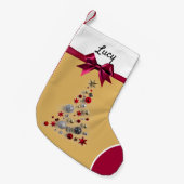 Schöne Weihnachten Mein lieblicher Baum Kleiner Weihnachtsstrumpf (Vorderansicht (hängend))