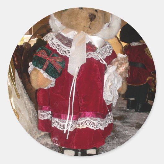 Schöne Weihnachten mit Liebe HABEN einen schönen T Runder Aufkleber (Vorderseite)