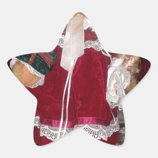 Schöne Weihnachten mit Liebe HABEN einen schönen T Stern-Aufkleber (Vorderseite)