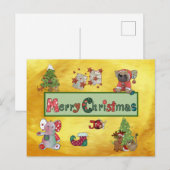 Schöne Weihnachten Postkarte (Vorne/Hinten)