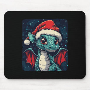 Schöne Weihnachten wünscht sich ein Niedlicher Dra Mousepad