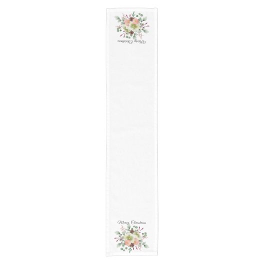 Schöne Weihnachts-Blume Feierabendtisch-Runner Kurzer Tischläufer (Vorderseite)