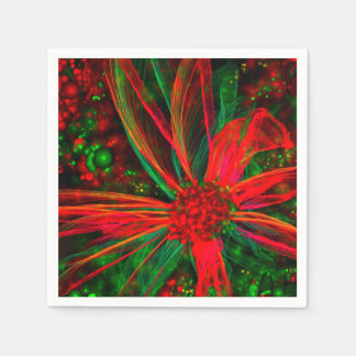 Schöne Weihnachts-Blume Napkins Serviette