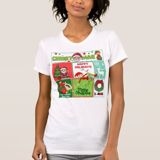 Schöne Weihnachts-Classic-Momente T-Shirt (Vorderseite)