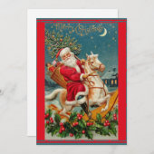 Schöne Weihnachts Classic Retro Card Feiertagskarte (Vorne/Hinten)