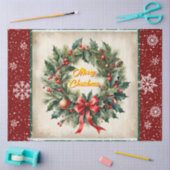 Schöne Weihnachts-festliche Alte Sammlung Seidenpapier (Basteln)