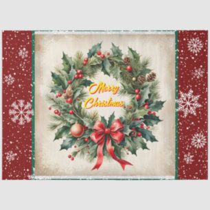Schöne Weihnachts-festliche Alte Sammlung Seidenpapier