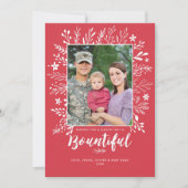 Schöne Weihnachts-Flat Card Einladung (Vorderseite)