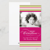 Schöne Weihnachts-Fotokarte (4x8) Feiertagskarte (Vorne/Hinten)