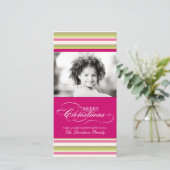 Schöne Weihnachts-Fotokarte (4x8) Feiertagskarte (Stehend Vorderseite)