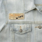 Schöne Weihnachts-Gold SNaulender Rentiers Namensschild (Beispiel)