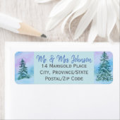 Schöne Weihnachts-Rücksendeadressen-Aufkleber (Insitu)