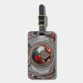 Schöne Weihnachts-Urlaub Saison Farben Gepäckanhänger (Vorderseite vertikal)