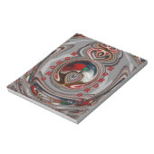 Schöne Weihnachts-Urlaub Saison Farben Notizblock (Rotiert)