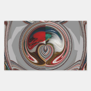 Schöne Weihnachts-Urlaub Saison Farben Rechteckiger Aufkleber