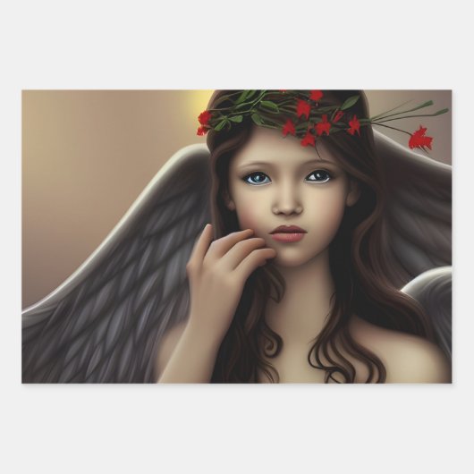 Schöne WeihnachtsAngeln Entdeckungsreise Geschenkpapier Set (Vorderseite 3)