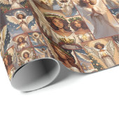 Schöne WeihnachtsAngels Geschenkpapier (Rolleneckpunkt)