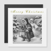 Schöne WeihnachtsAngels Urlaub Magnetkarte (Vorne/Hinten)