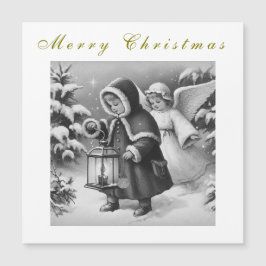 Schöne WeihnachtsAngels Urlaub Magnetkarte