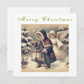 Schöne WeihnachtsAngels Weihnachtskarte Feiertagskarte (Vorne/Hinten)