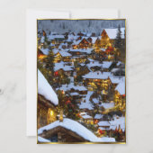 Schöne Weihnachtsansicht 2 Einladung (Vorderseite)