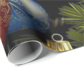 Schöne Weihnachtsbälle mit zartem Design Geschenkpapier (Rolleneckpunkt)