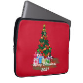 Schöne Weihnachtsbaum Burgundy Electronics Bag Laptopschutzhülle (Vorne Rechts)