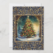 Schöne Weihnachtsbaum-Feier Einladung (Vorderseite)