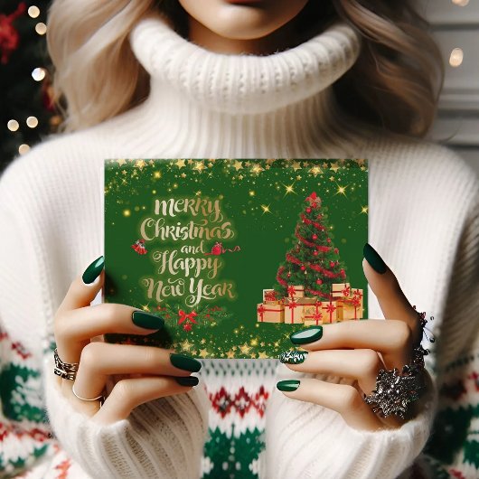 Schöne Weihnachtsbaum Holiday Postcard Postkarte