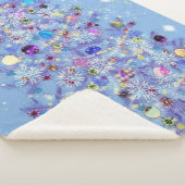 Schöne Weihnachtsbaum Sherpa Blanket Sherpadecke (3/4)