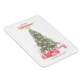 Schöne Weihnachtsbaum Wasserfarbener Urlaub Magnet (Rechte Seite)