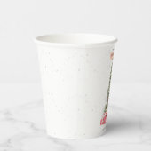 Schöne Weihnachtsbaum Wasserfarbener Urlaub Pappbecher (Rechts)