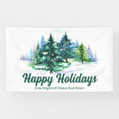 Schöne Weihnachtsbäume Benutzerdefinierte Firmenpa Banner (Horizontal)