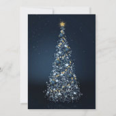 Schöne Weihnachtsbaumfeier Einladung (Rückseite)