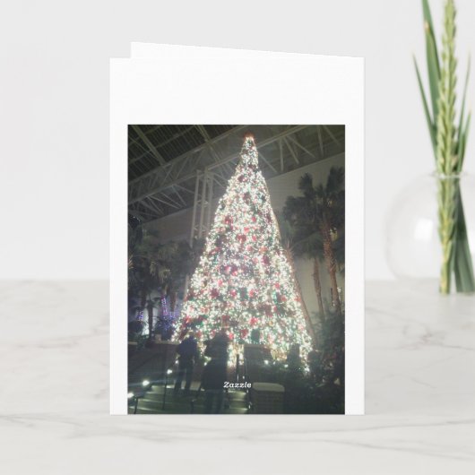 Schöne Weihnachtsbaumkarte! Feiertagskarte (Rückseite)