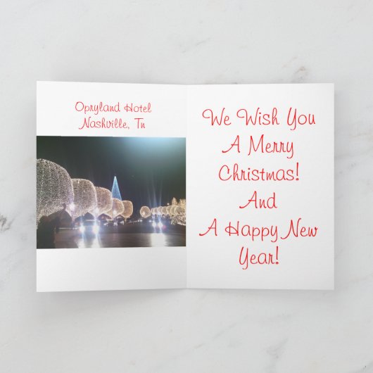 Schöne Weihnachtsbaumkarte! Feiertagskarte (Innenseite)