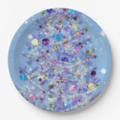 Schöne Weihnachtsbaumpapier-Teller Pappteller (Vorderseite)