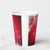 Schöne Weihnachtsbaumtypografie Papiertasse Pappbecher (Rechts)