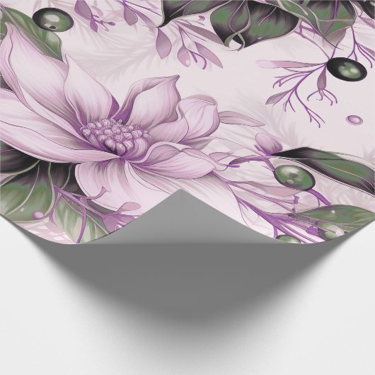 Schöne Weihnachtsblume Geschenkpapier (Ecke)