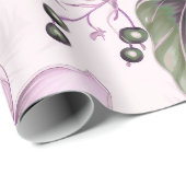 Schöne Weihnachtsblume Geschenkpapier (Rolleneckpunkt)