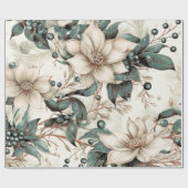 Schöne Weihnachtsblume Geschenkpapier (Flach)